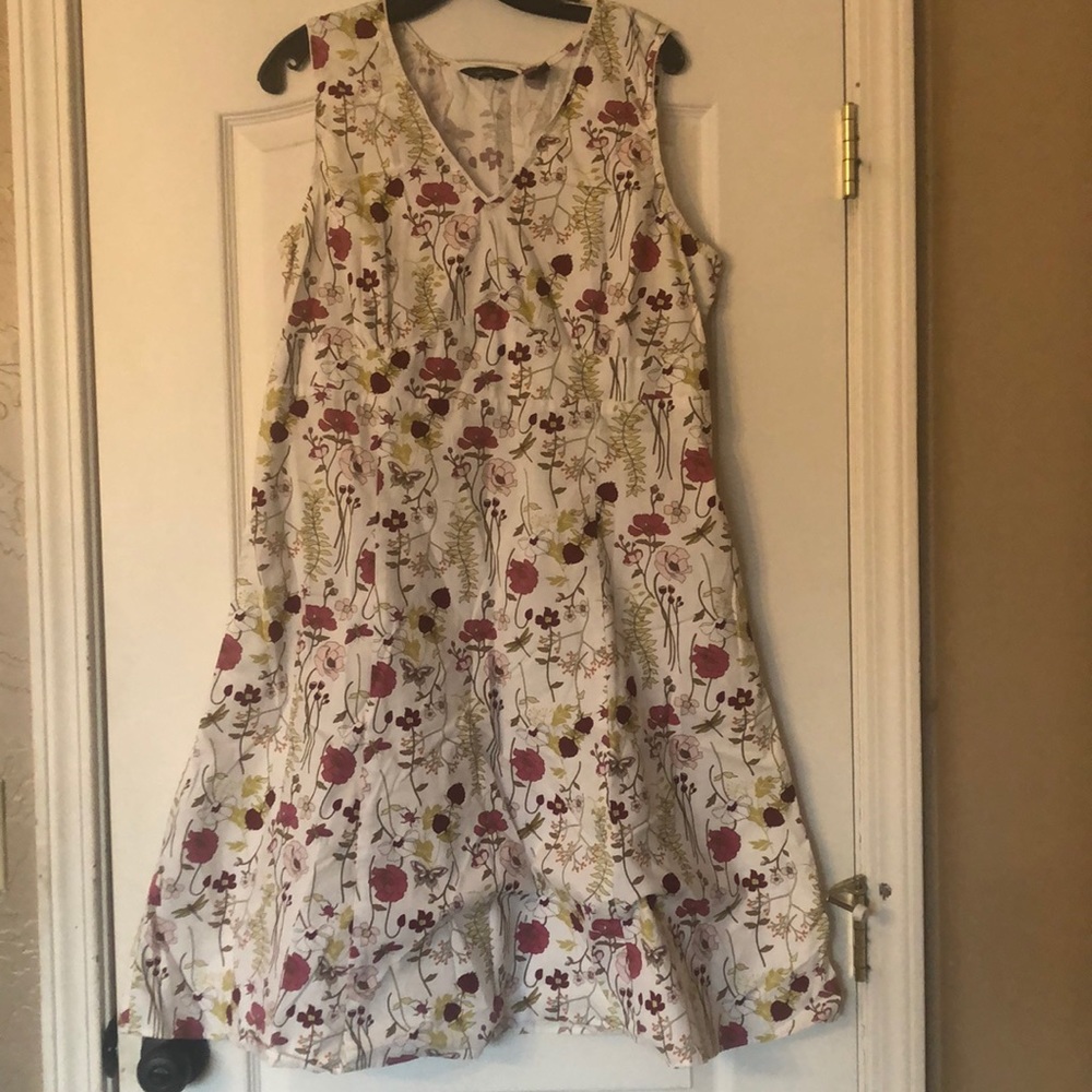 White floral dress